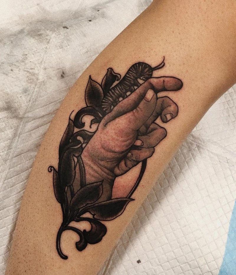 30 Pretty Caterpillar Tattoos You Will Love