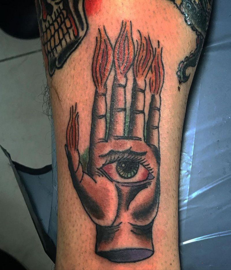 30 Unique Hand of Glory Tattoos to Inspire You