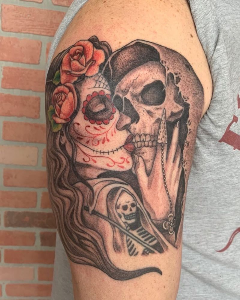 30 Unique Kiss of Death Tattoos You Must Try