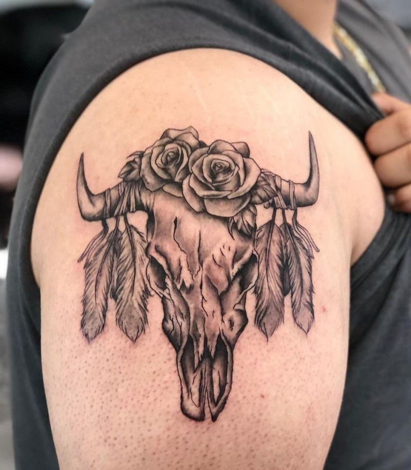 30 Cool Longhorn Tattoos You Must See