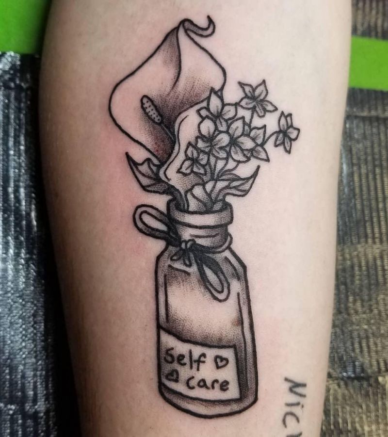 30 Unique Self Care Tattoos to Inspire You