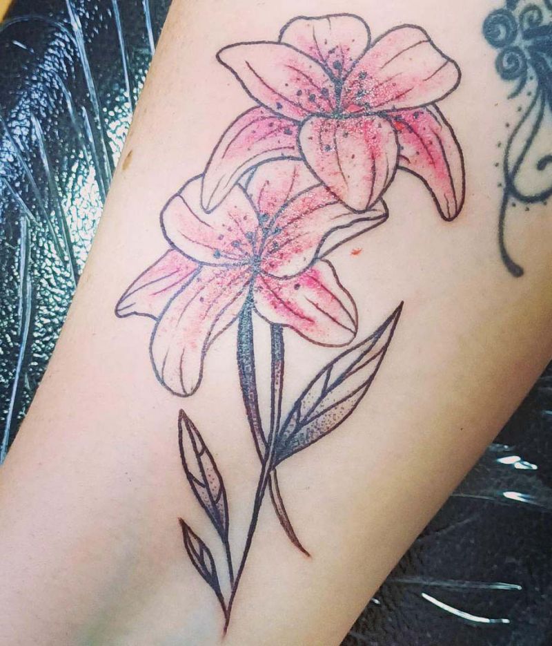 30 Elegant Stargazer Lily Tattoos You Will Love