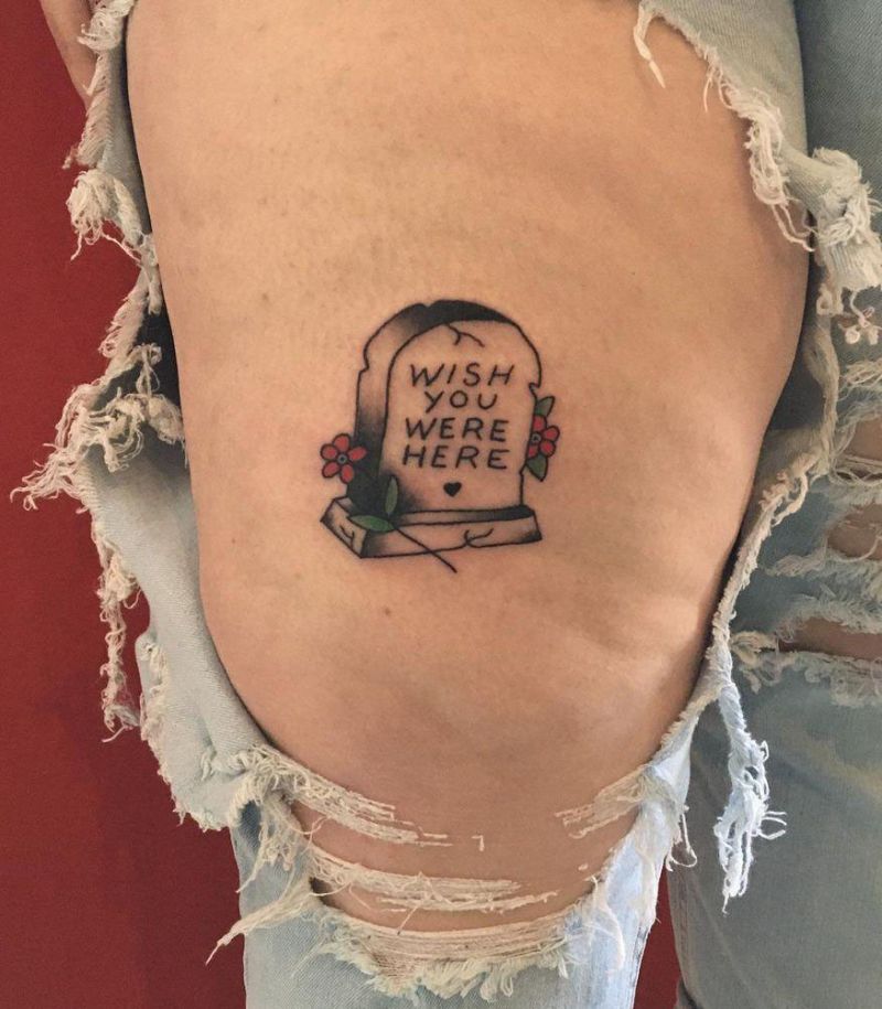 30 Excellent Wish You Were Here Tattoos to Inspire You