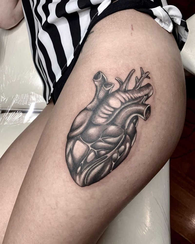 30 Unique Anatomical Heart Tattoos For Your Next Ink