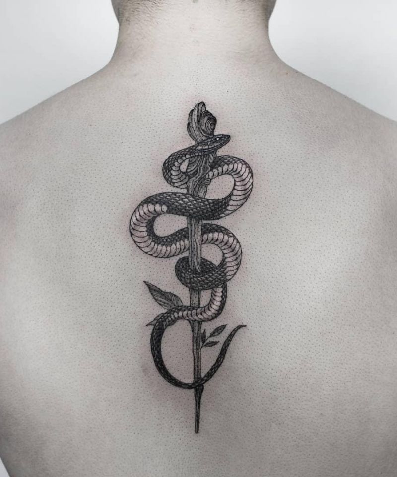 30 Unique Asclepius Tattoos You Must See