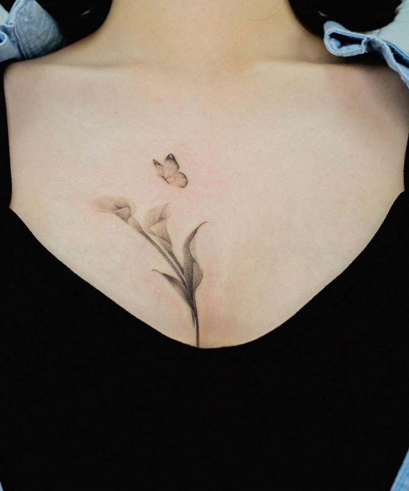 30 Pretty Calla Lily Tattoos Make You Attractive