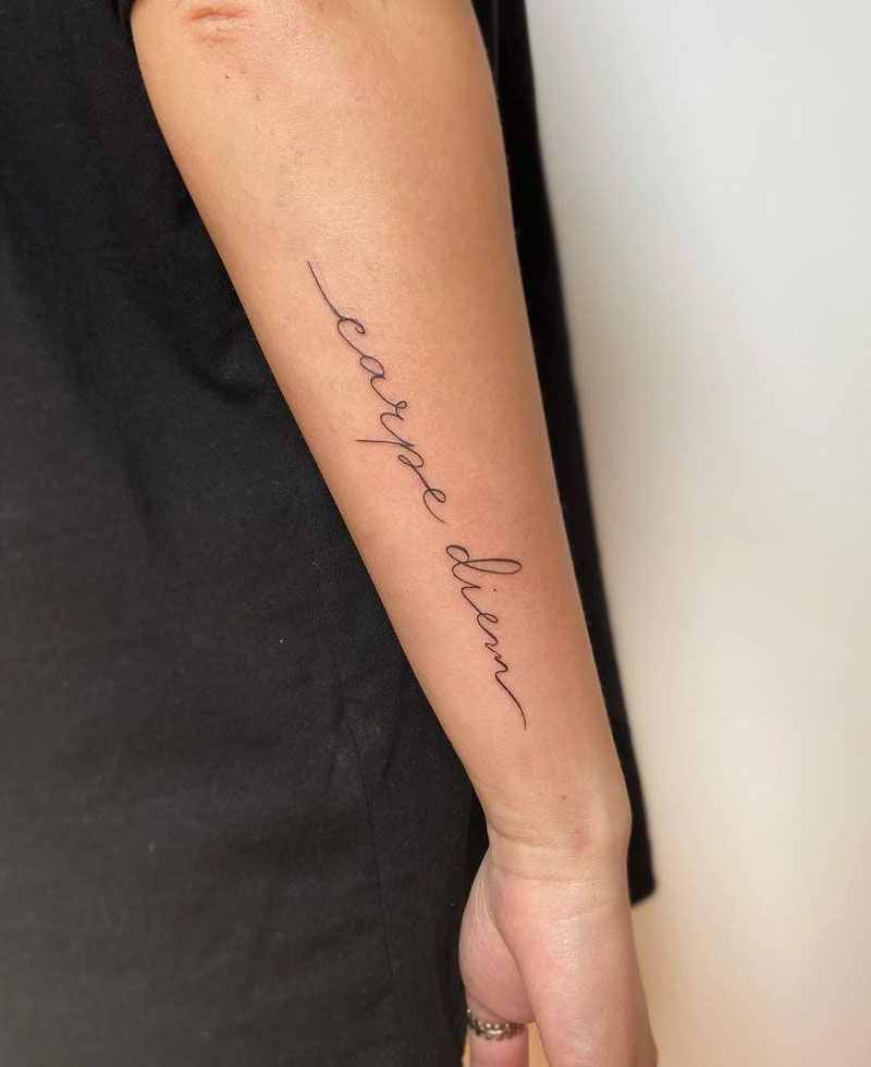 30 Unique Carpe Diem Tattoos You Must Love