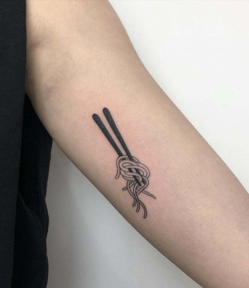 30 Unique Chopstick Tattoos You Must See