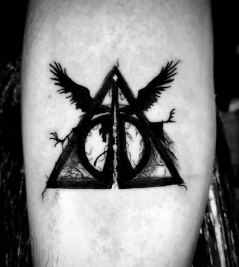 30 Unique Deathly Hallows Tattoos for Your Inspiration