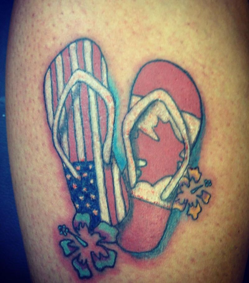 30 Unique Flip Flop Tattoos You Will Love