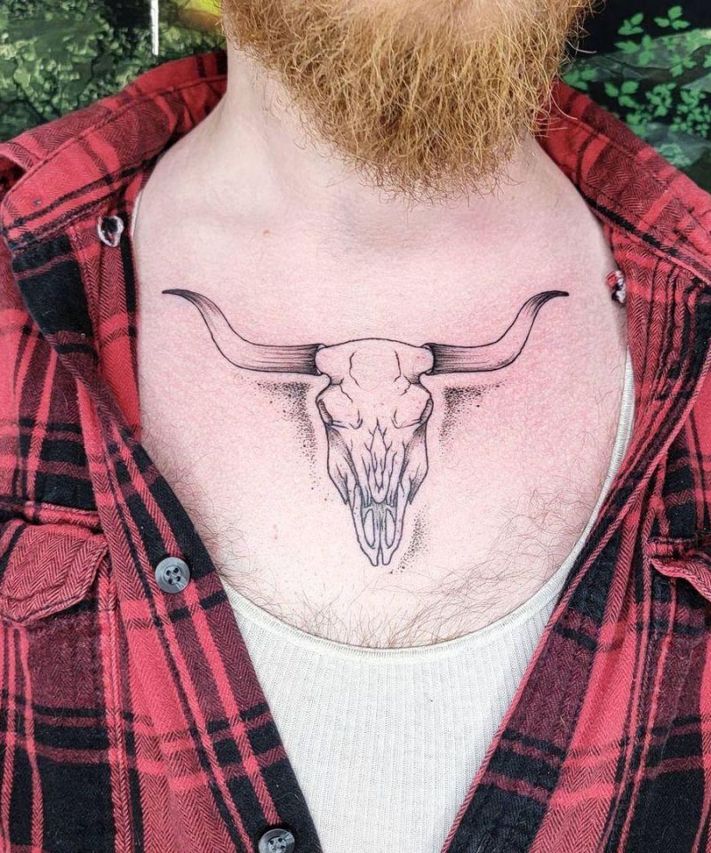 30 Cool Longhorn Tattoos You Must See