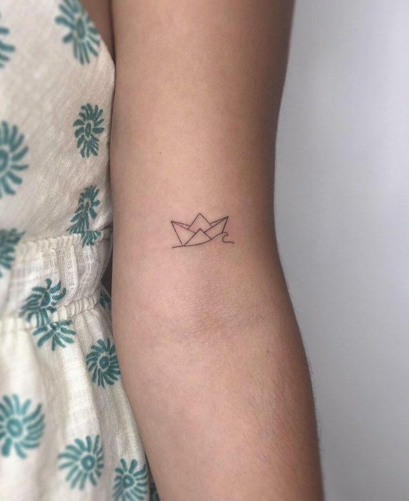 30 Unique Paper Boat Tattoos You Must Try