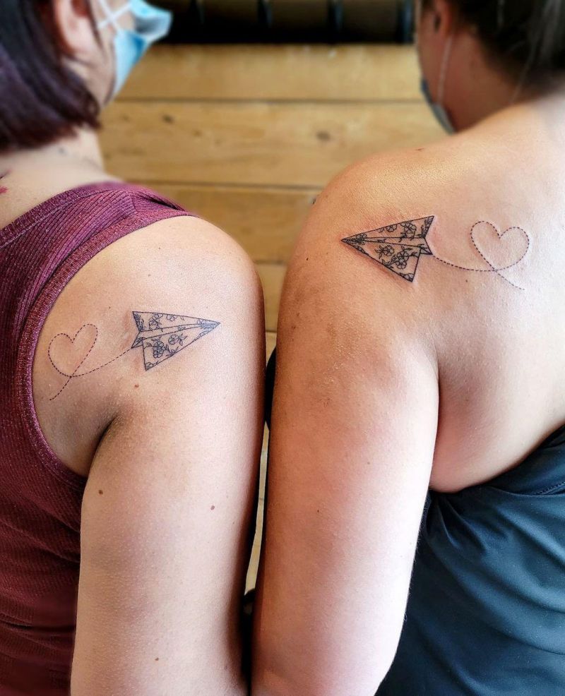 30 Unique Paper Plane Tattoos You Can Copy