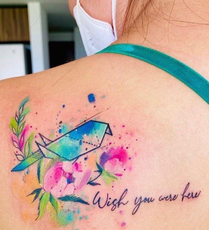 30 Excellent Wish You Were Here Tattoos to Inspire You