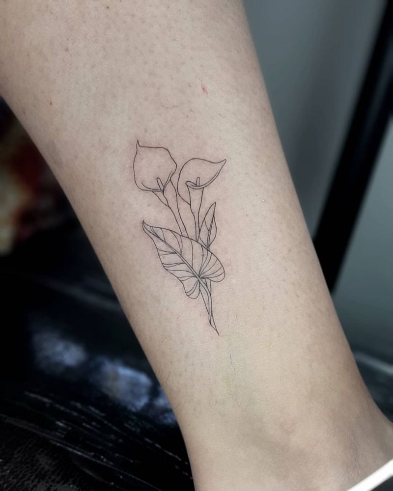 30 Pretty Calla Lily Tattoos Make You Attractive