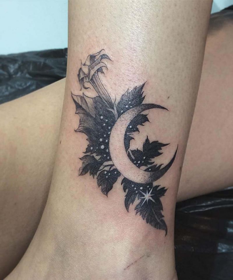 30 Unique Datura Tattoos to Inspire You