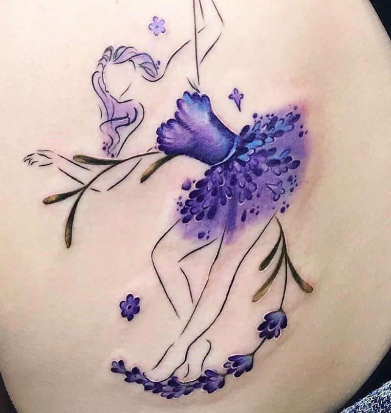 30 Elegant Lavender Tattoos You Can Copy