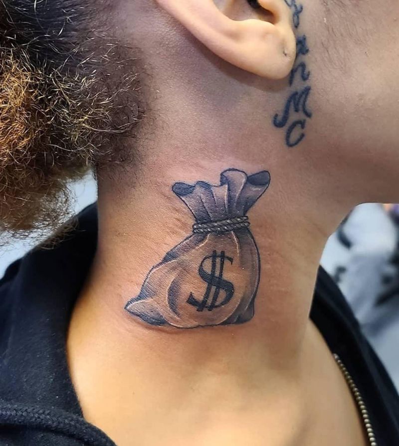 30 Unique Money Bag Tattoos to Inspire You