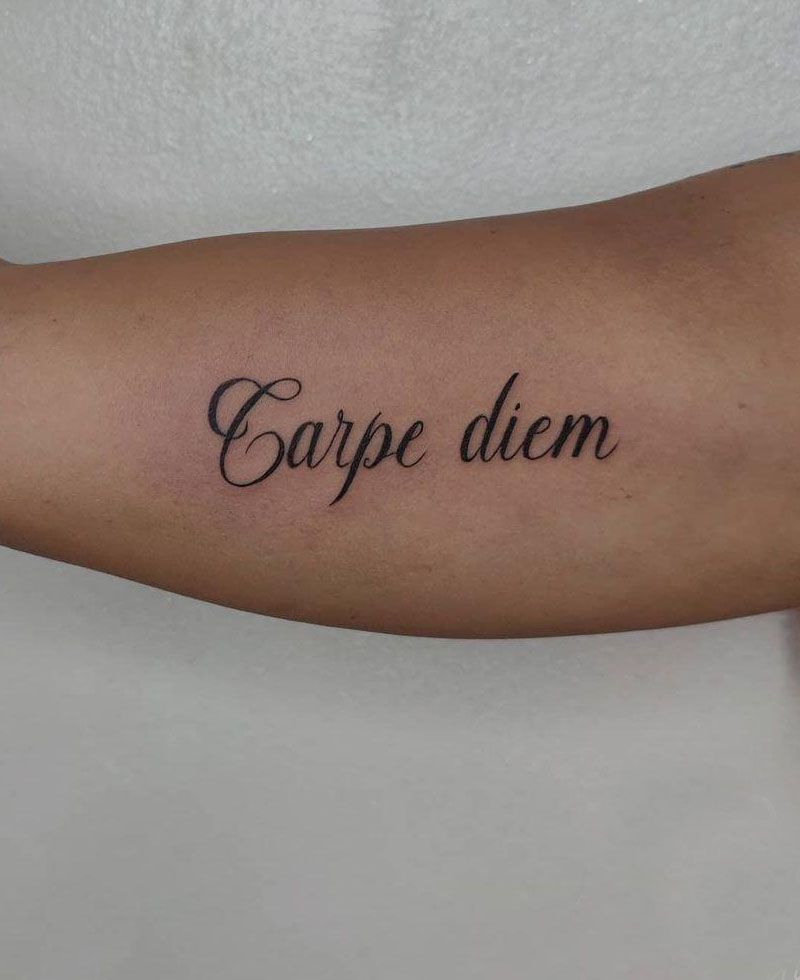 30 Unique Carpe Diem Tattoos You Must Love