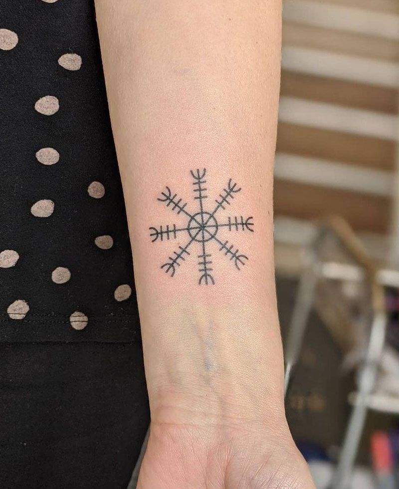 30 Gorgeous Helm Of Awe Tattoos You Can Copy