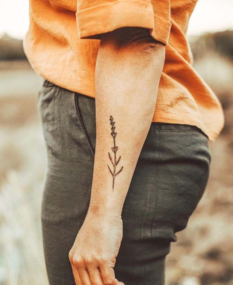 30 Elegant Lavender Tattoos You Can Copy