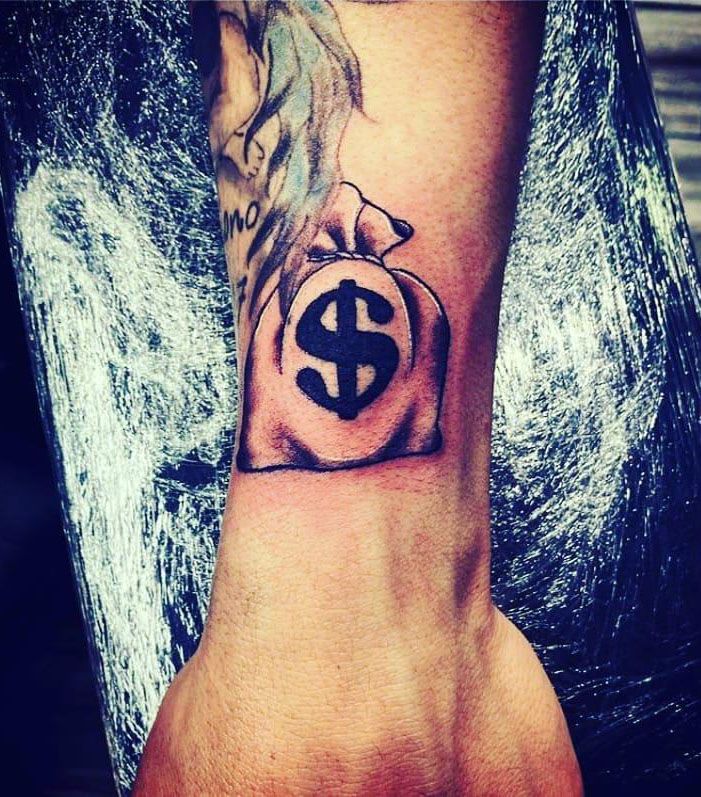 30 Unique Money Bag Tattoos to Inspire You