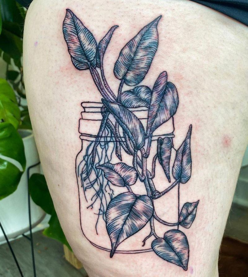 30 Unique Pothos Tattoos Make You Attractive