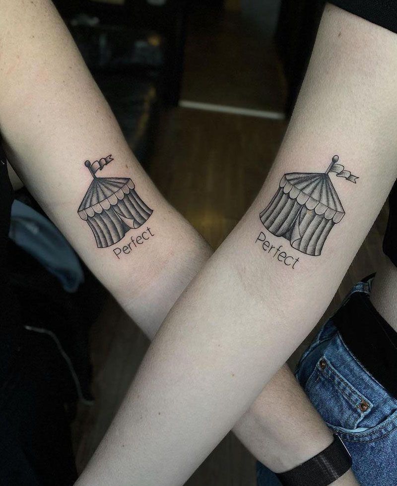 30 Pretty Tent Tattoos You Must Love