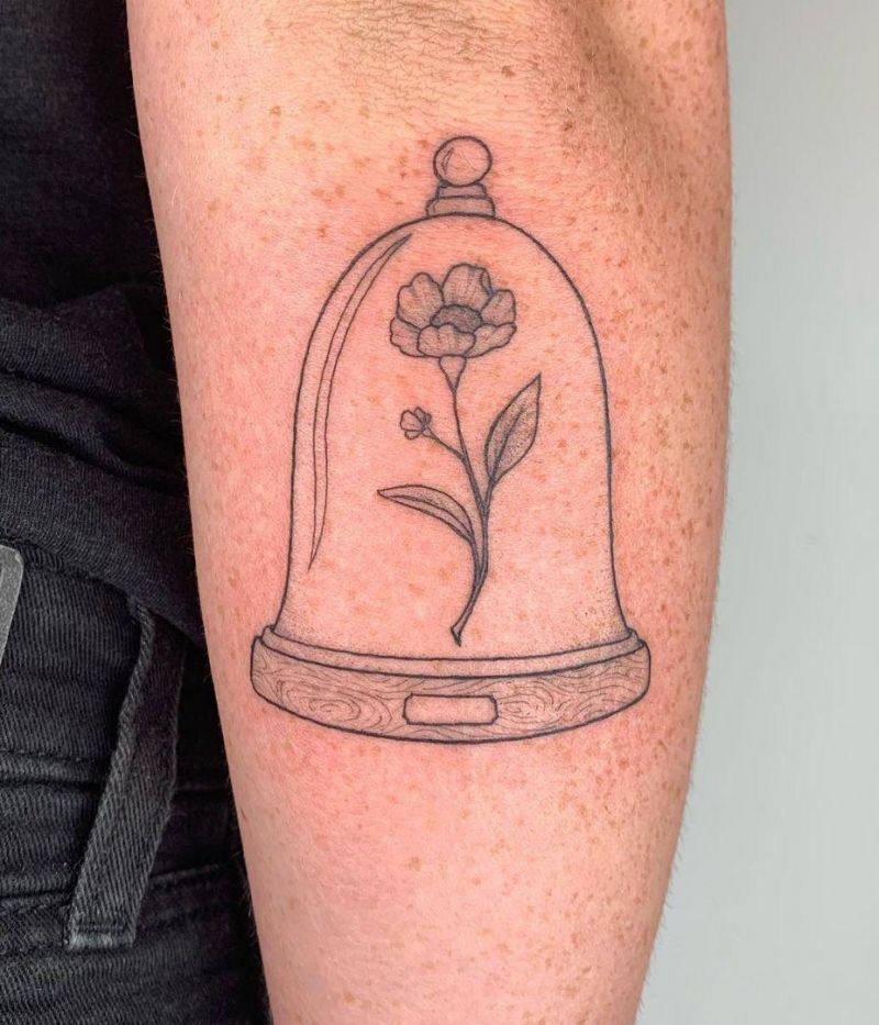 30 Unique Bell Jar Tattoos You Must Try