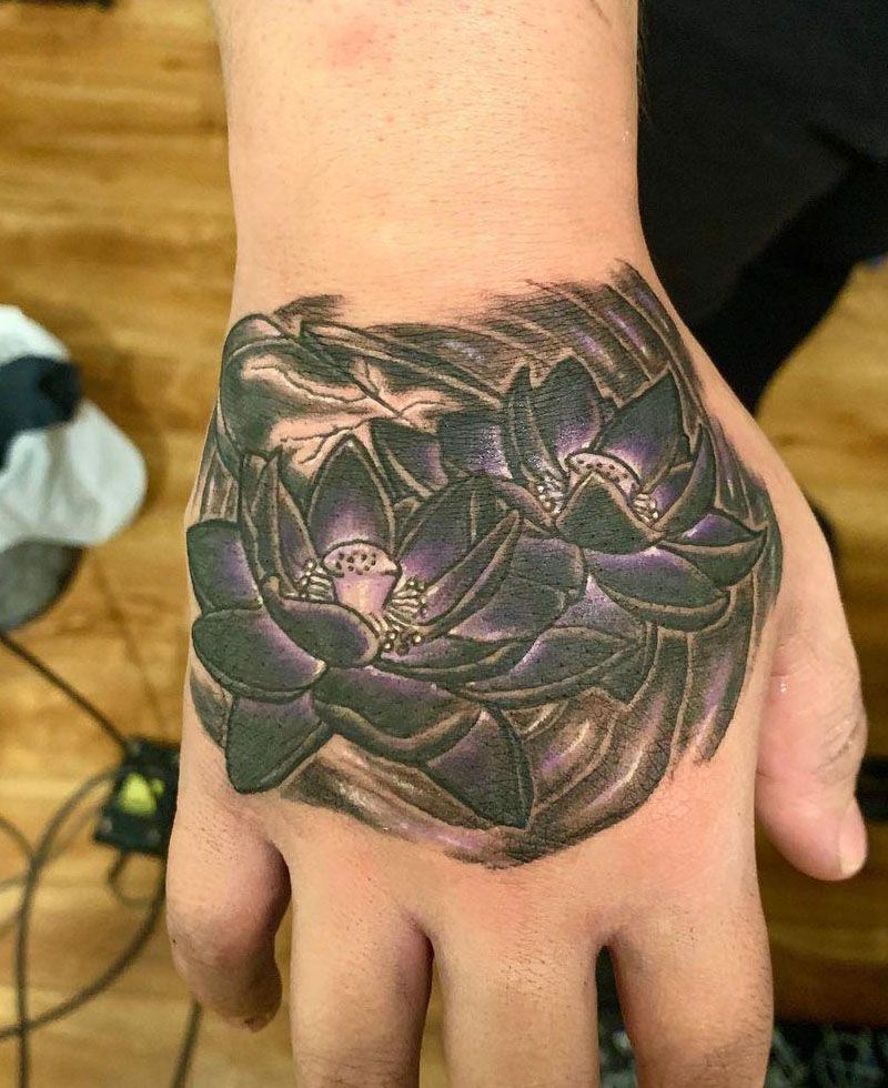 30 Unique Black Lotus Tattoos You Must Love