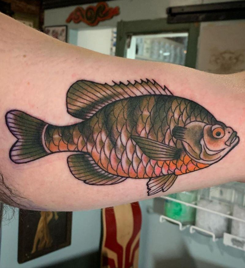 30 Pretty Bluegill Tattoos For Your Next Ink