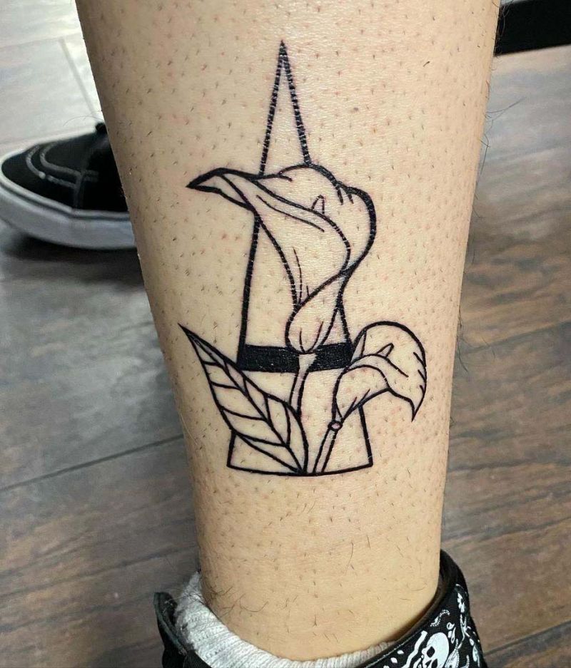 30 Pretty Calla Lily Tattoos Make You Attractive