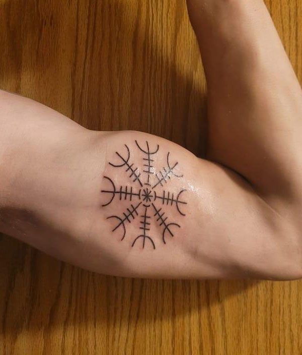 30 Gorgeous Helm Of Awe Tattoos You Can Copy