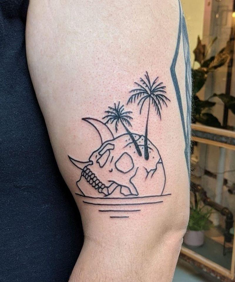 30 Pretty Island Tattoos to Inspire You