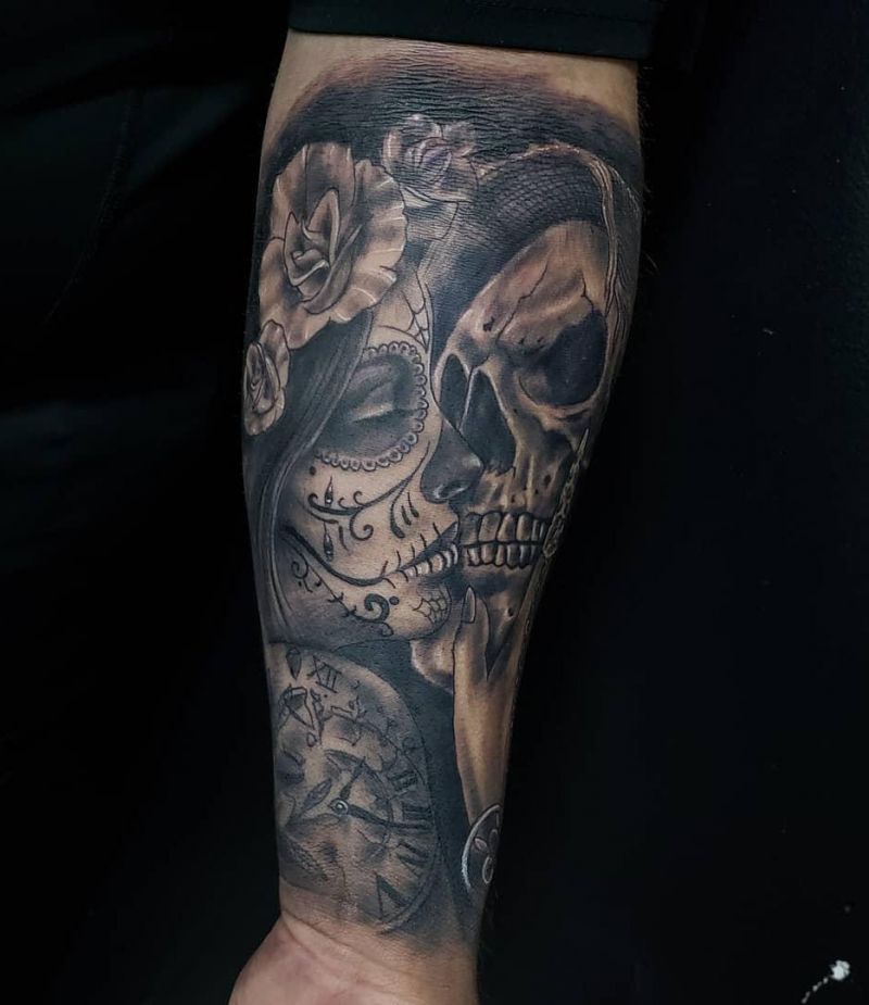 30 Unique Kiss of Death Tattoos You Must Try