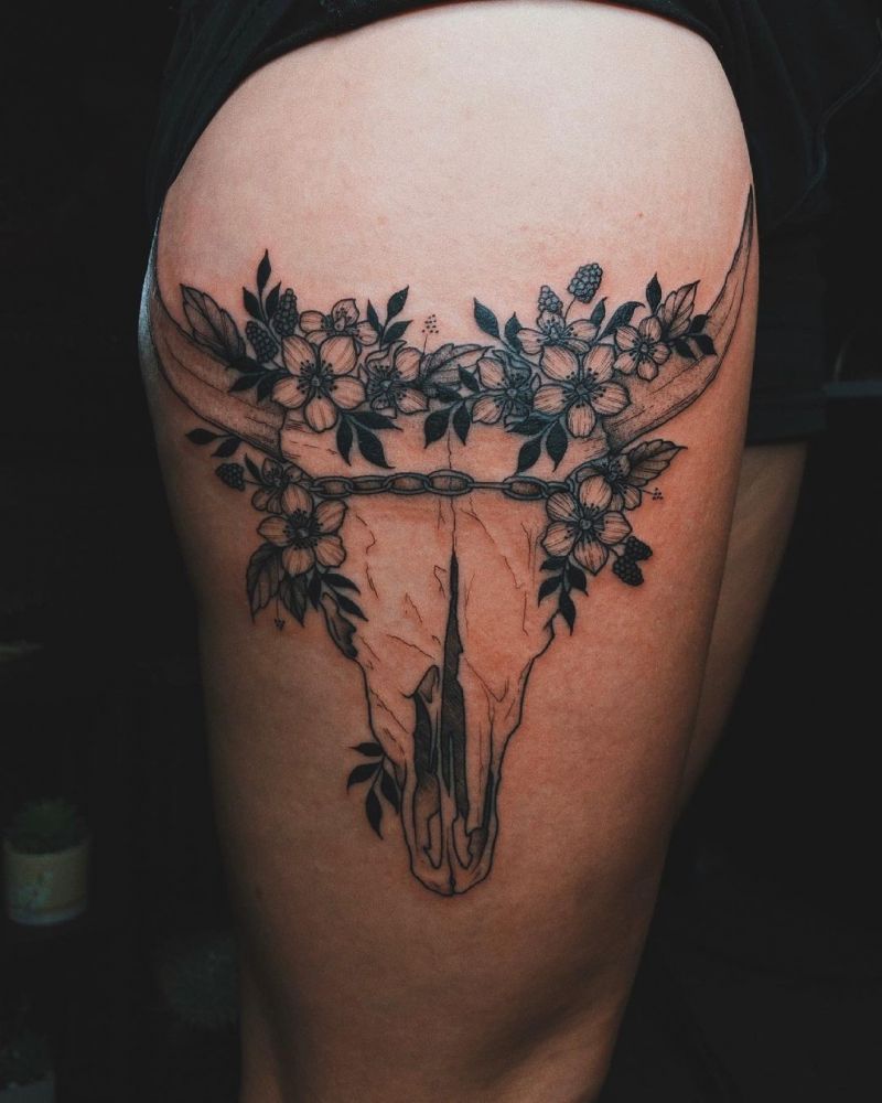 30 Cool Longhorn Tattoos You Must See