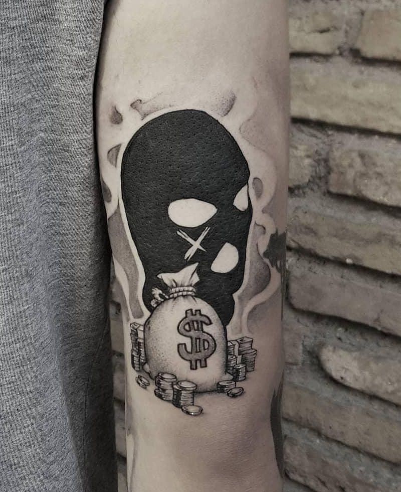 30 Unique Money Bag Tattoos to Inspire You