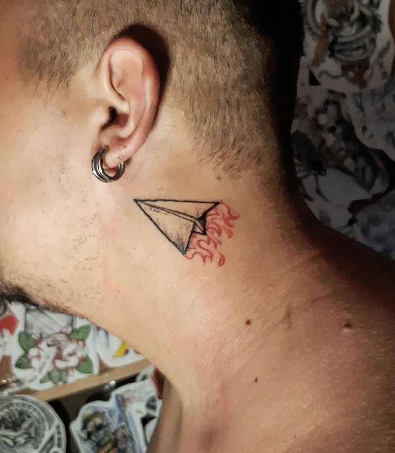 30 Unique Paper Plane Tattoos You Can Copy