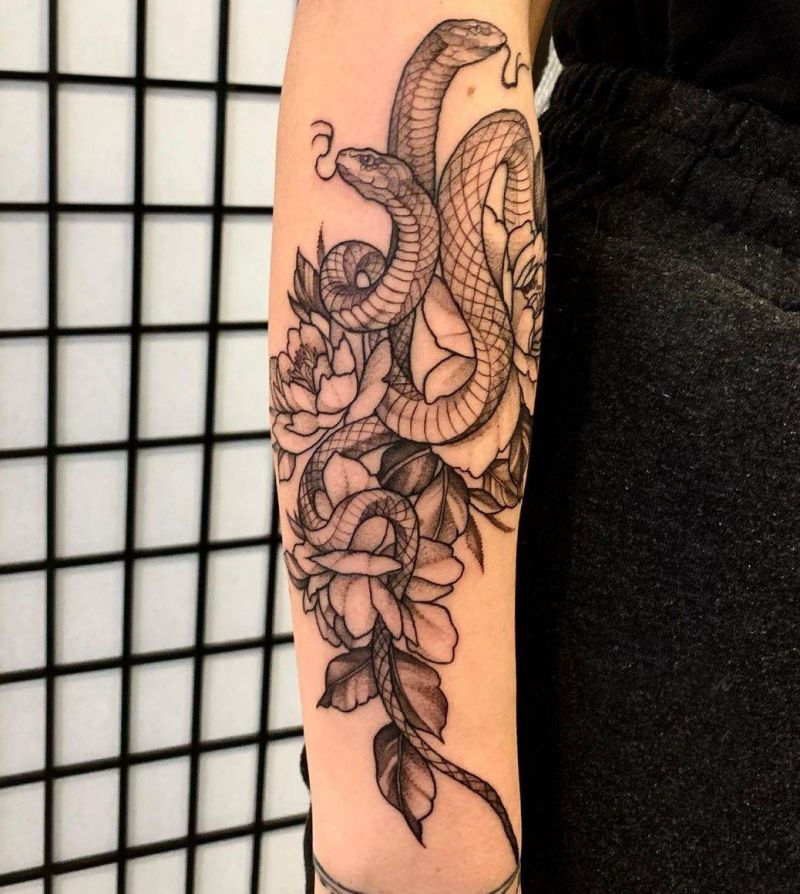 30 Cool Two Snakes Tattoos You Will Love