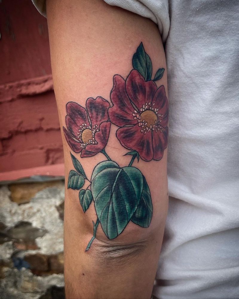 30 Unique Wild Rose Tattoos to Inspire You