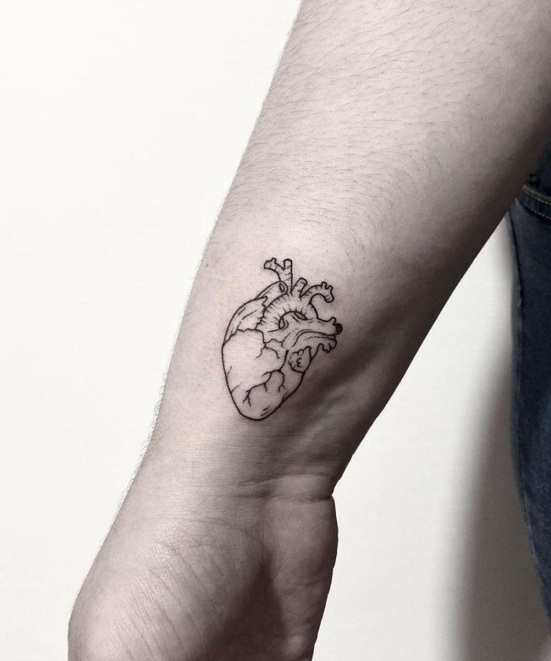 30 Unique Anatomical Heart Tattoos For Your Next Ink