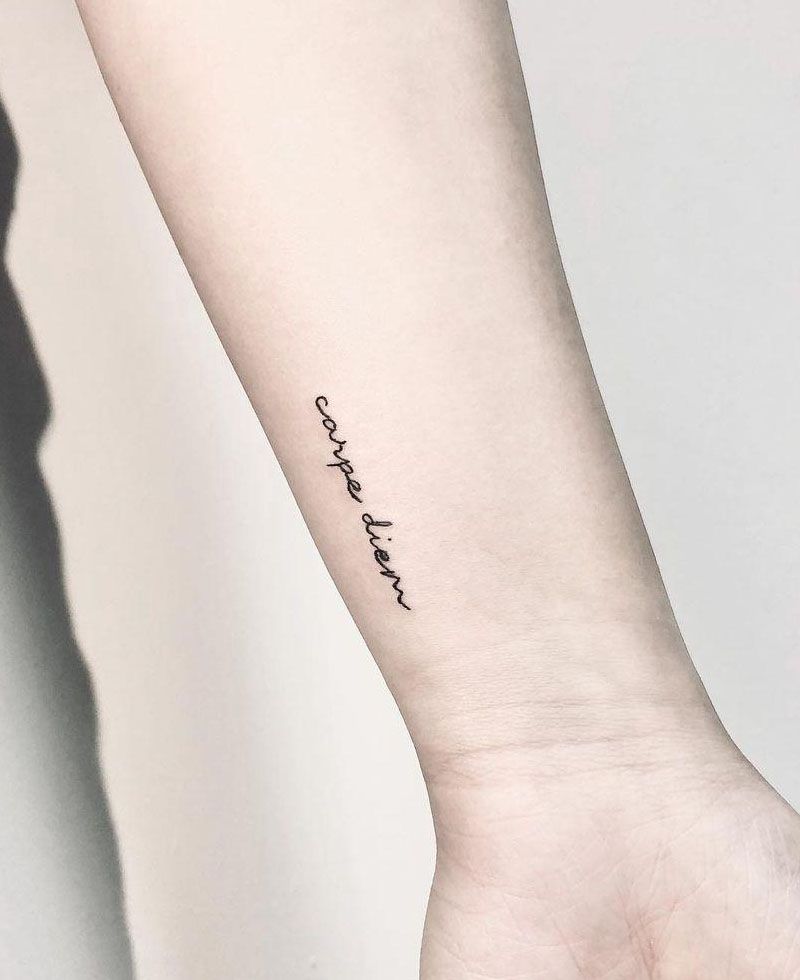 30 Unique Carpe Diem Tattoos You Must Love