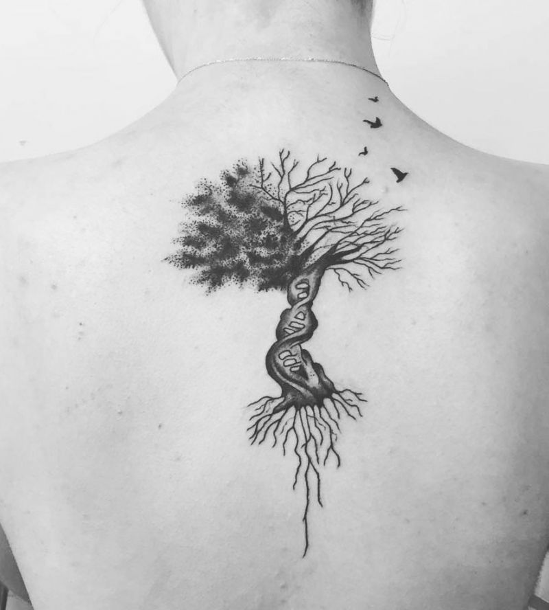 30 Unique DNA Tree Tattoos You Can Copy