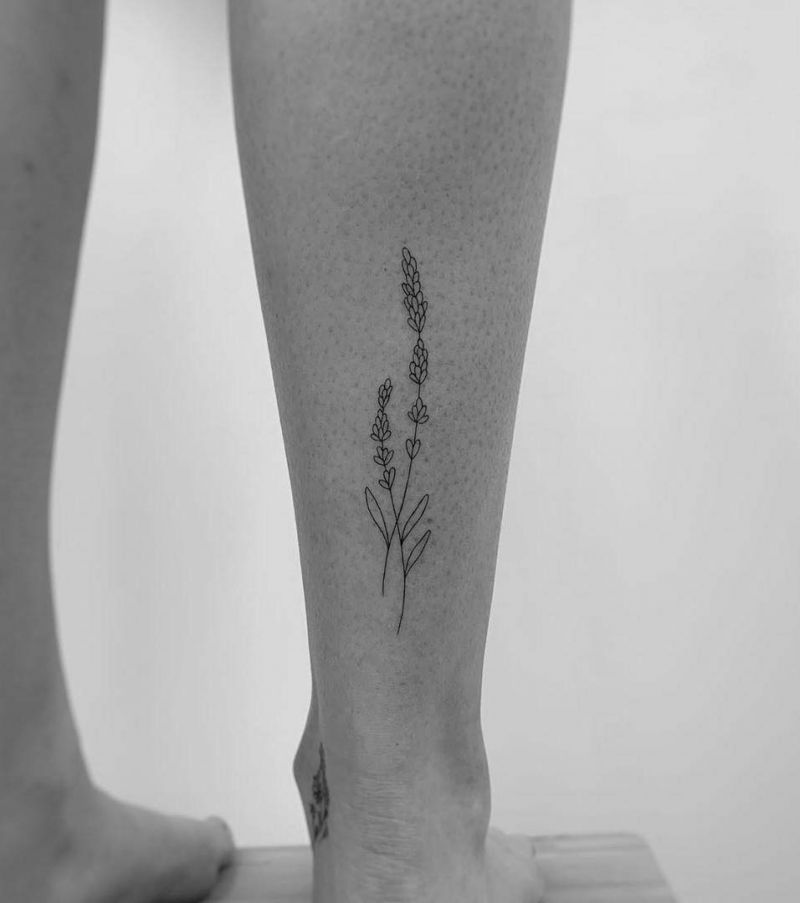 30 Elegant Lavender Tattoos You Can Copy