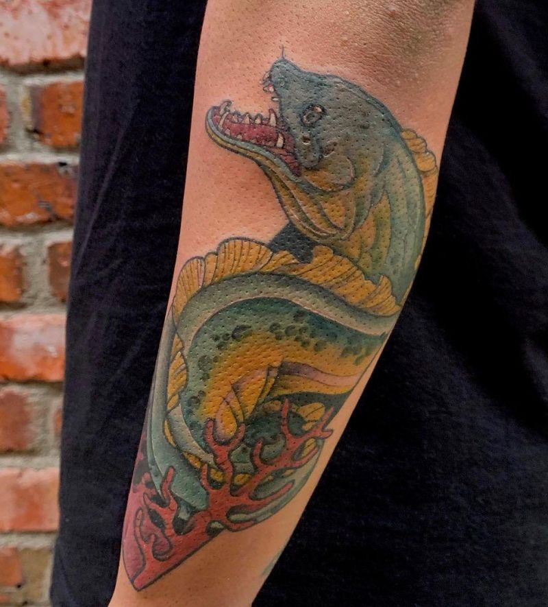 30 Pretty Moray Eel Tattoos You Can Copy