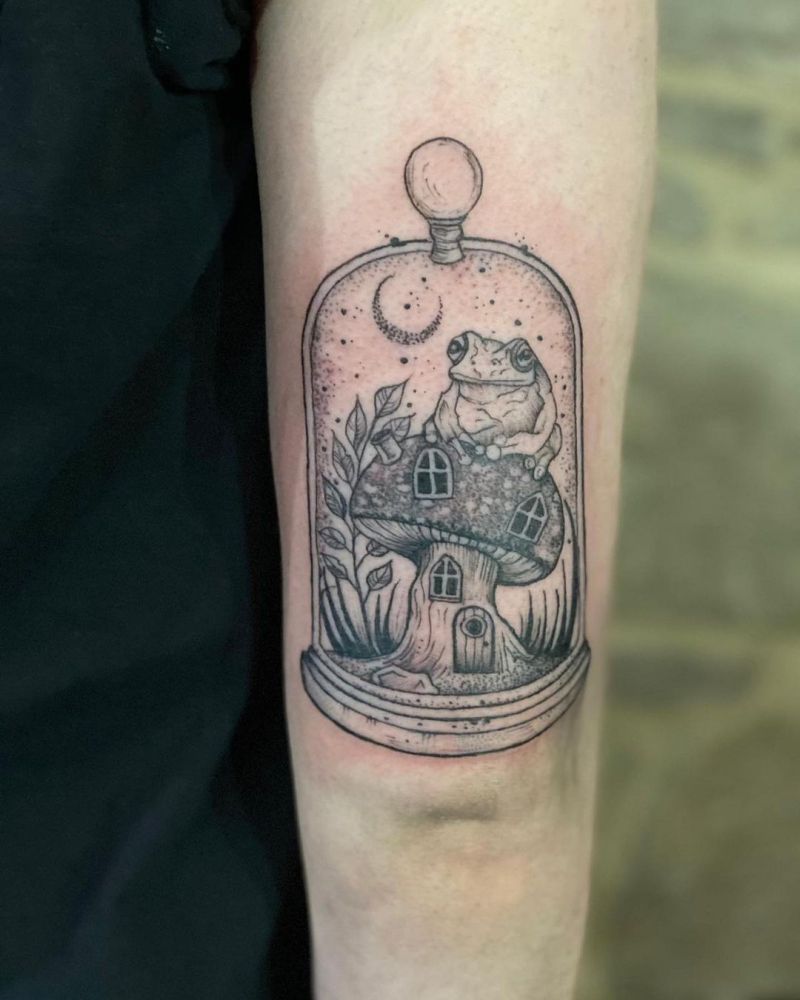 30 Unique Bell Jar Tattoos You Must Try