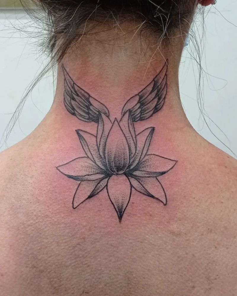 30 Unique Black Lotus Tattoos You Must Love