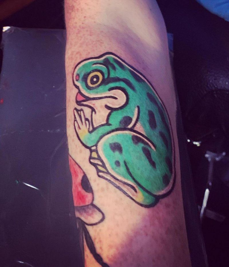 30 Unique Bullfrog Tattoos You Must Try