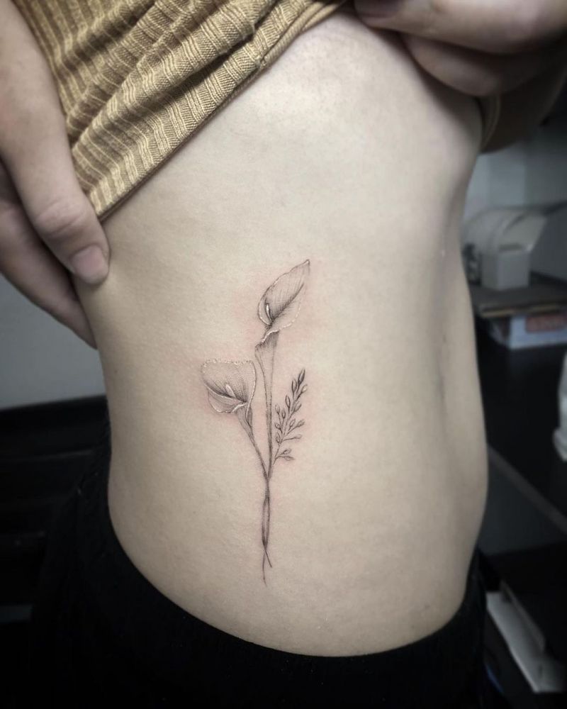 30 Pretty Calla Lily Tattoos Make You Attractive