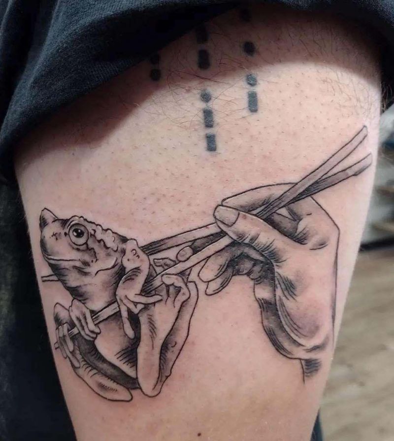 30 Unique Chopstick Tattoos You Must See